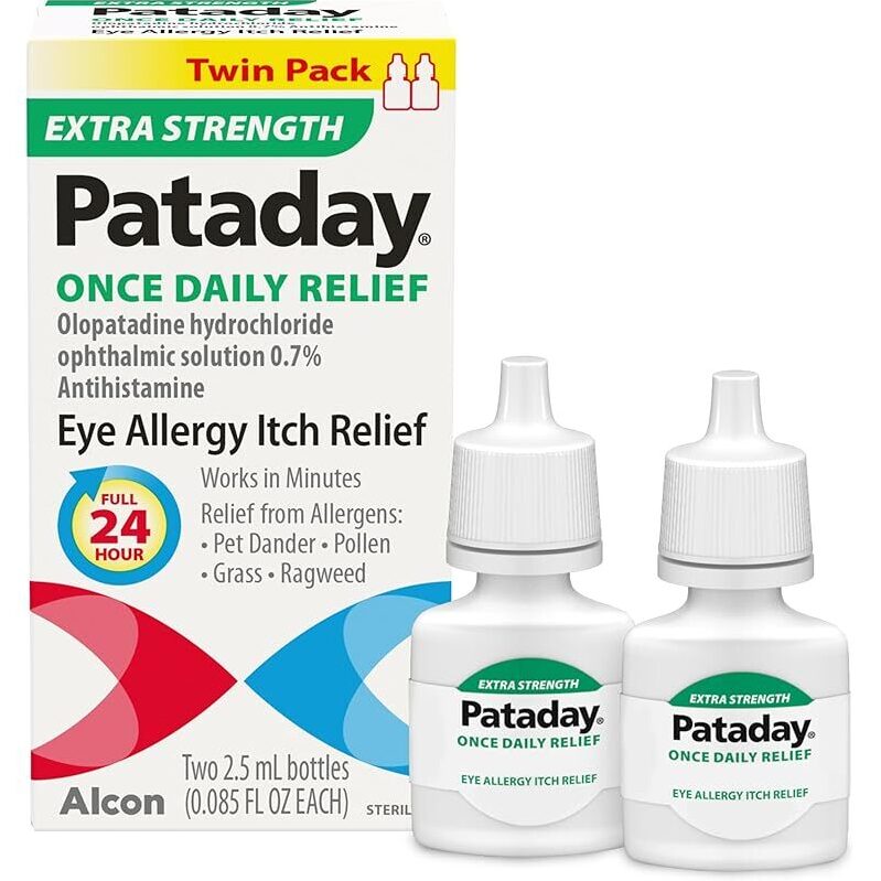 Pataday Once Daily Relief Extra Strength Eye Allergy Itch Relief - Twin Pack