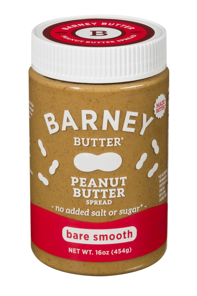 Barney Butter Peanut Butter Bare Smooth 16oz Jar