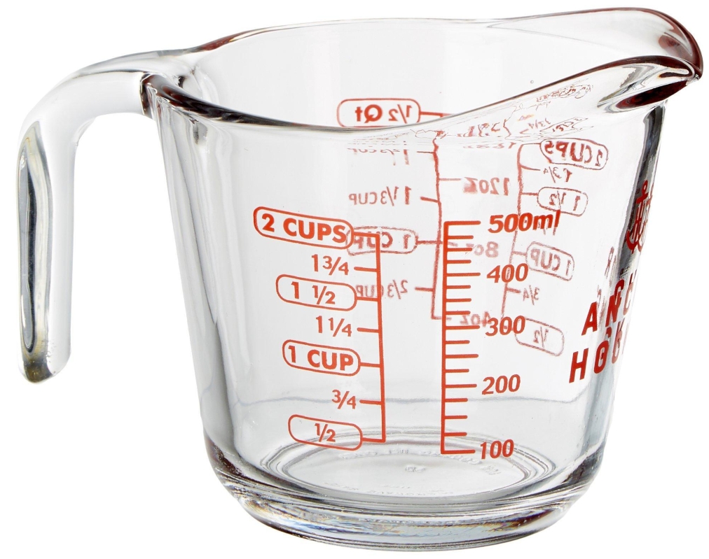 Anchor Hocking Glass Measuring Cup, 2 Cup (16oz) - Precision and Durability