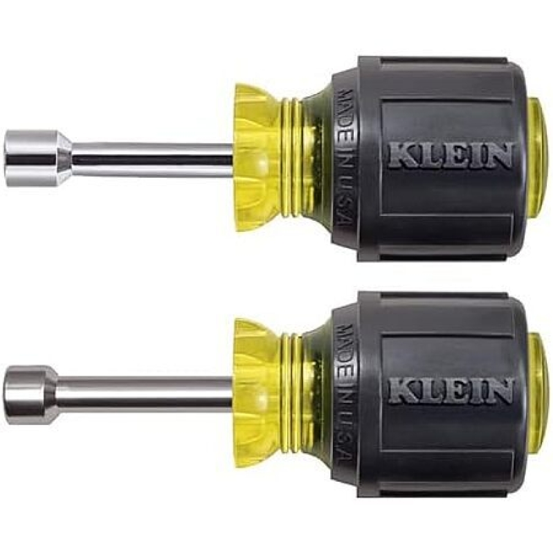 Klein Tools 610 Nut Driver Set with Stubby Nut Driver Sizes 1/4 and 5/16-Inch - Highly Discounted Deal