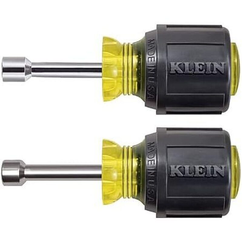 Klein Tools 610 Nut Driver Set with Stubby Nut Driver Sizes 1/4 and 5/16-Inch - Highly Discounted Deal