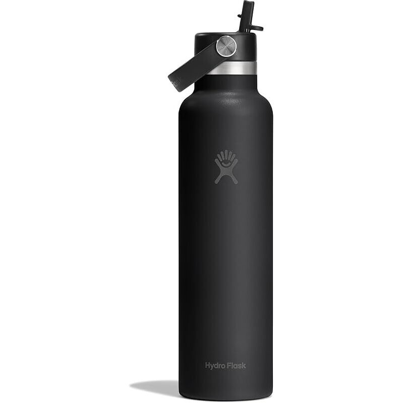 Hydro Flask Insulated Stainless Steel Water Bottle with Straw Lid 24oz