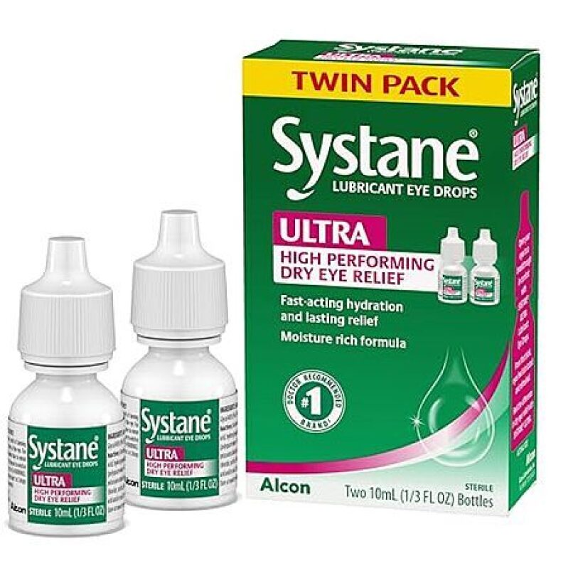 2-Pack 0.33-Oz Systane Ultra Lubricant Eye Drops - Affordable Dry Eye Relief