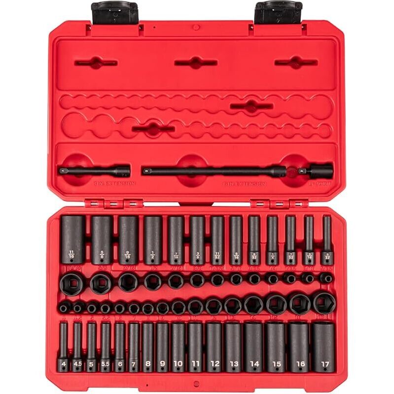 High-Quality TEKTON 1/4 Inch Drive Socket Set - 61-Piece Collection