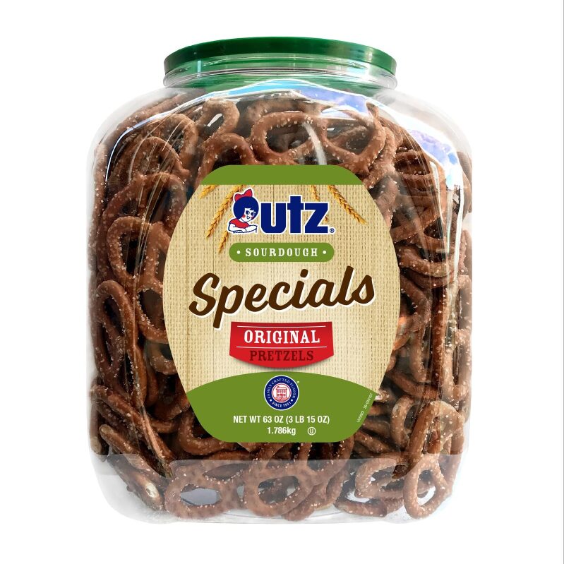 Utz Sourdough Specials Pretzels - Original 63oz Barrel