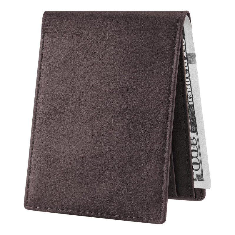Chelmon Slim Wallet for Men - Premium Vegan Leather Bifold