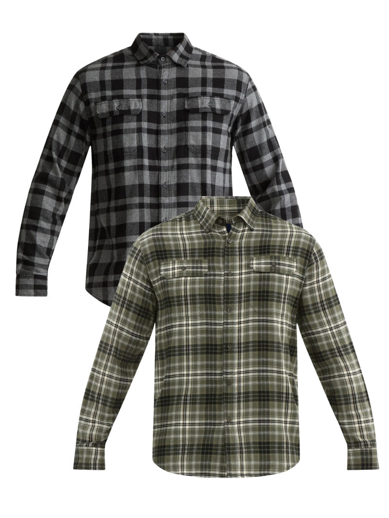 2-Pack George Men's Double Pocket Flannel Shirt - Ultimate Comfort & Style