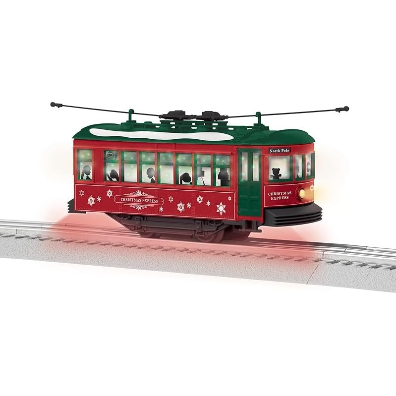 Lionel Christmas Express O Gauge Model Train Trolley with Illumination