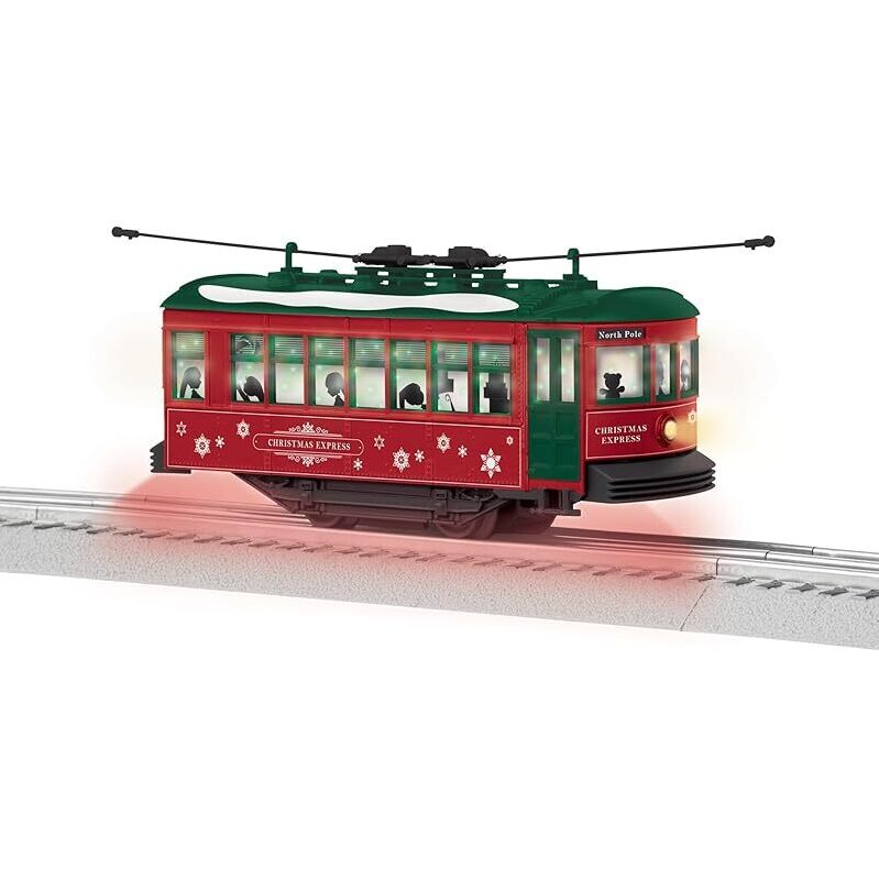Lionel Christmas Express O Gauge Model Train Trolley with Illumination