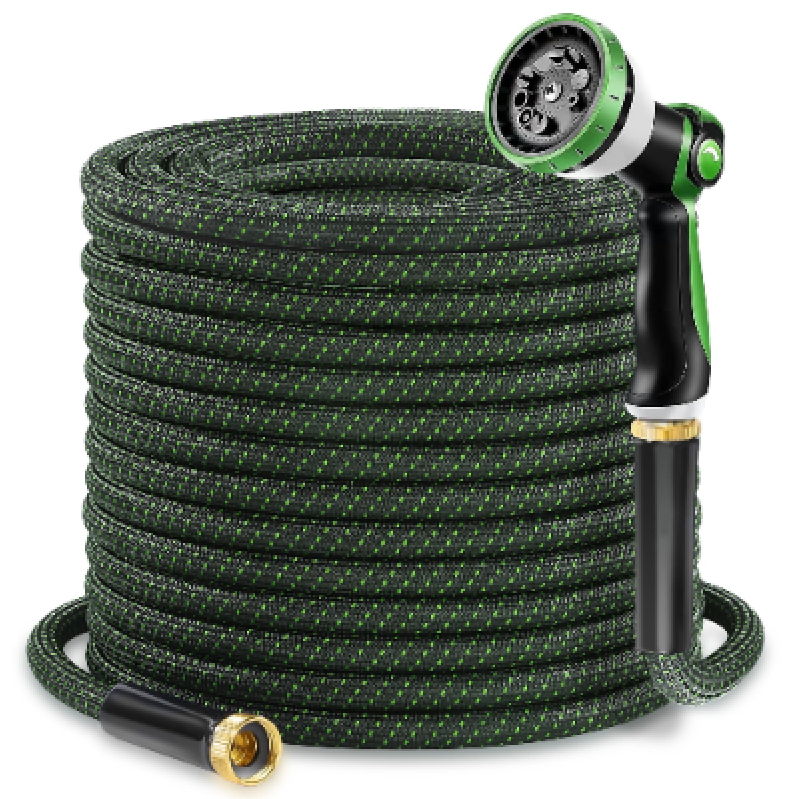 Durable 50-Feet Garden Hose with Spray Nozzle