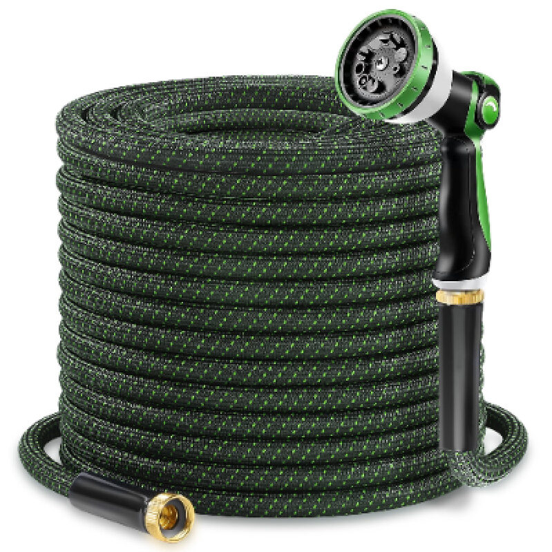 Durable 50-Feet Garden Hose with Spray Nozzle