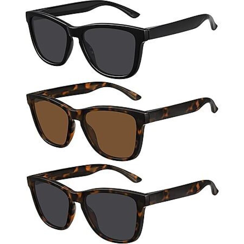3-Pack MeetSun Polarized Sunglasses for Men or Women - Stylish and Affordable