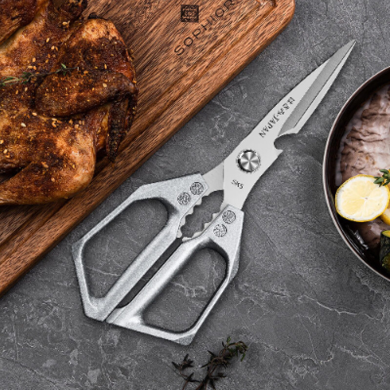 Heavy-Duty Kitchen Shears for Efficient Cooking
