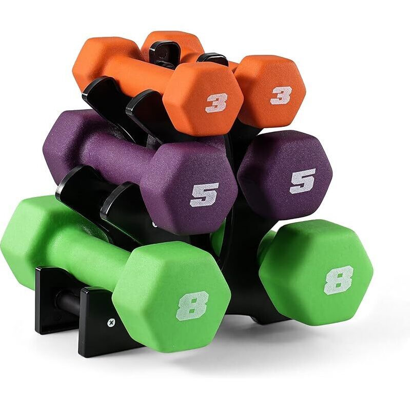 32-Lb Neoprene Dumbbell Weights Set - Affordable Fitness Gear