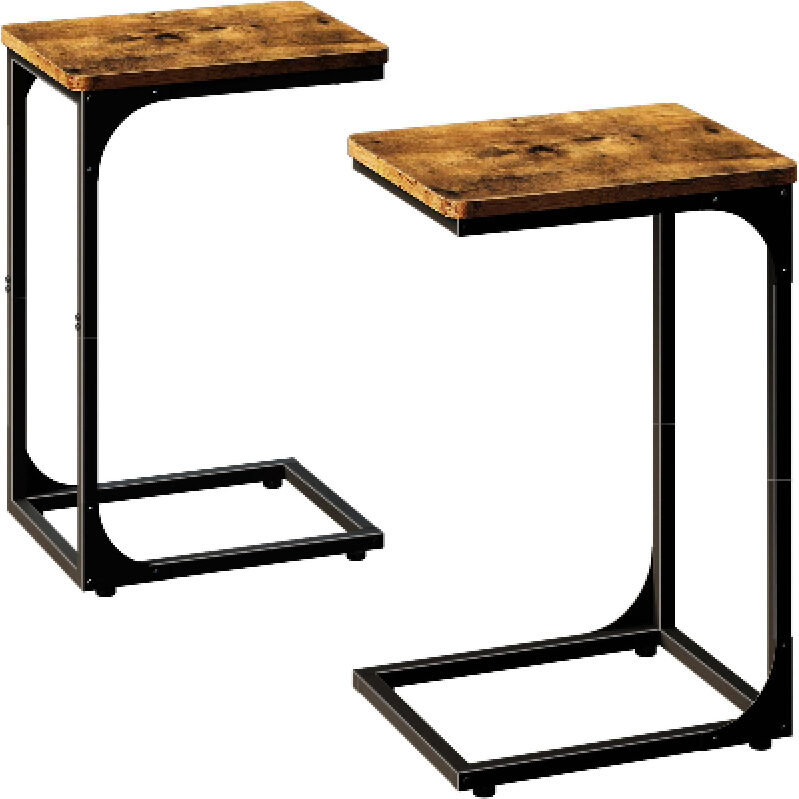 Stylish C-Type Side Tables - 2 Pack