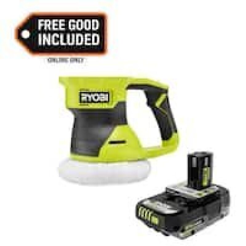 RYOBI ONE+ 18V 6-in Two Speed Random Orbit Buffer with Battery