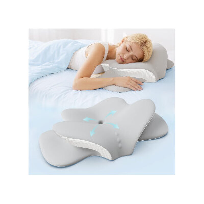 Premium Ergonomic Memory Foam Neck Pillow for Pain Relief