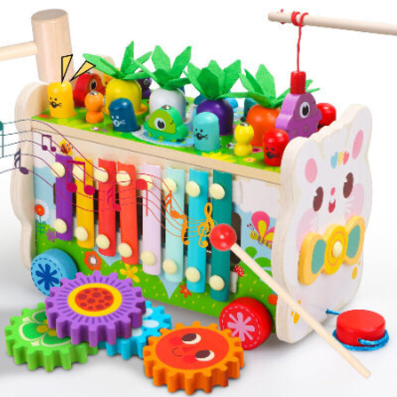 Teekdeer Wooden Percussion Game with Xylophone