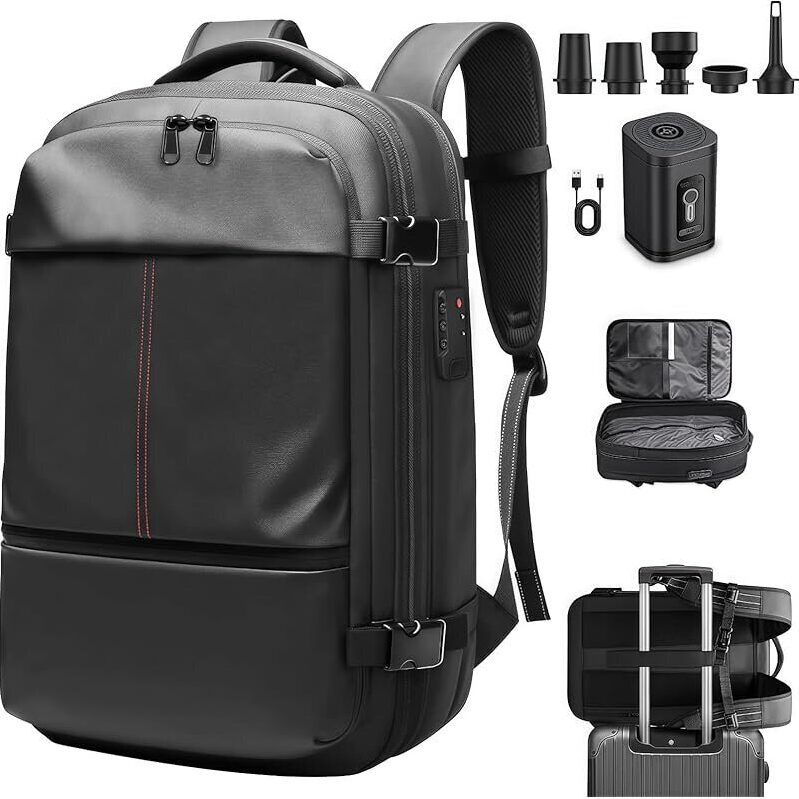 Nyfeizi 60L Expandable Vacuum Travel Backpack + Airpump