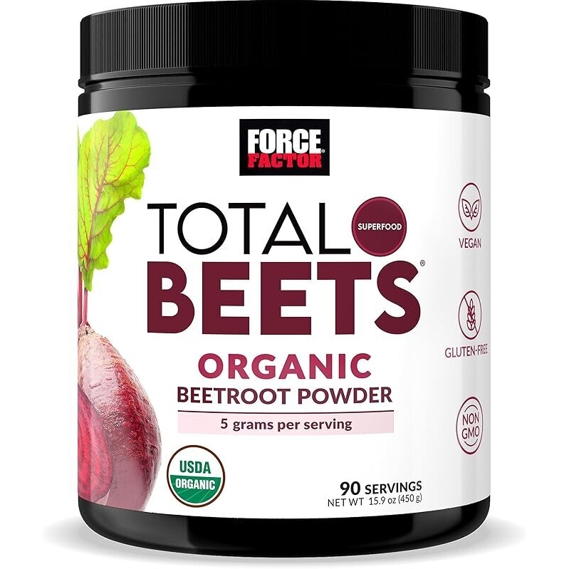 Force Factor Total Beets Organic Beetroot Powder - 15.9oz