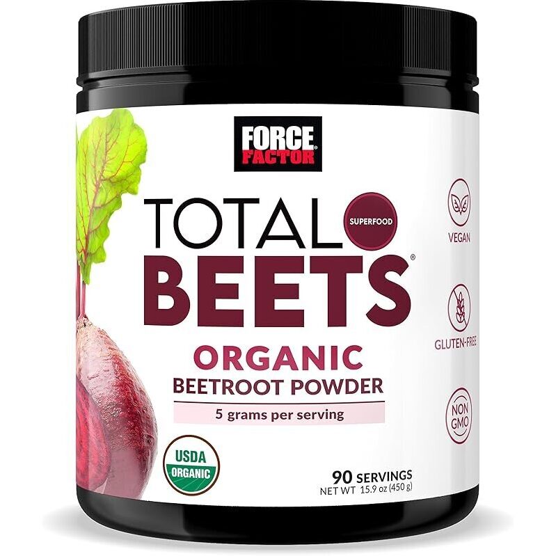 Force Factor Total Beets Organic Beetroot Powder - 15.9oz