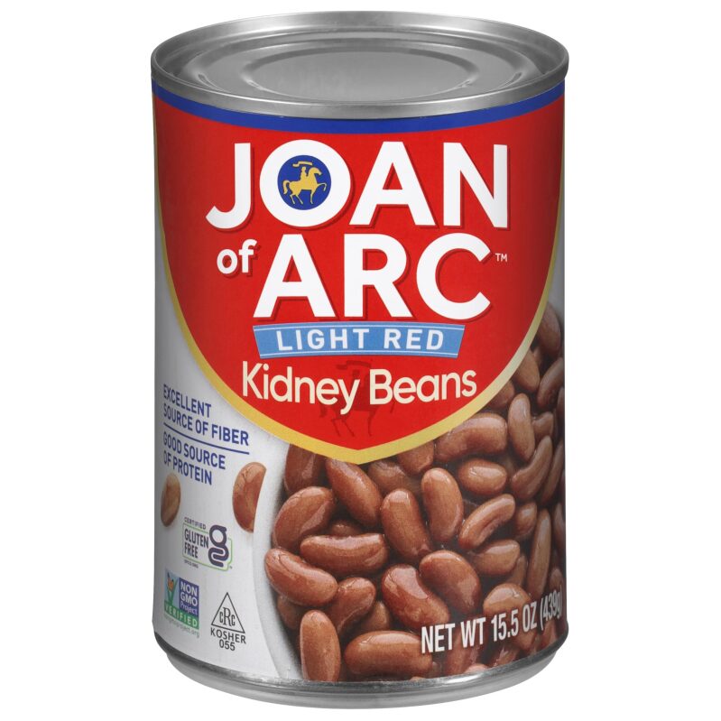 12pk Joan of Arc Light Red Kidney Beans 15.5oz - High-Quality, Nutrient-Rich Beans