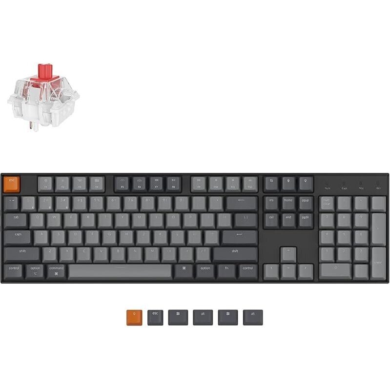 Keychron K10 Full Size 104 Keys Bluetooth Wireless Gaming Keyboard