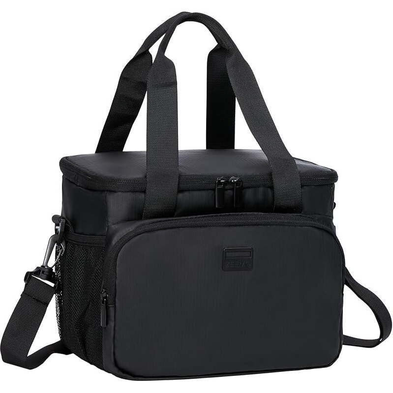 ZEEMO Insulated Lunch Bag: 9L Capacity with Adjustable Shoulder Strap
