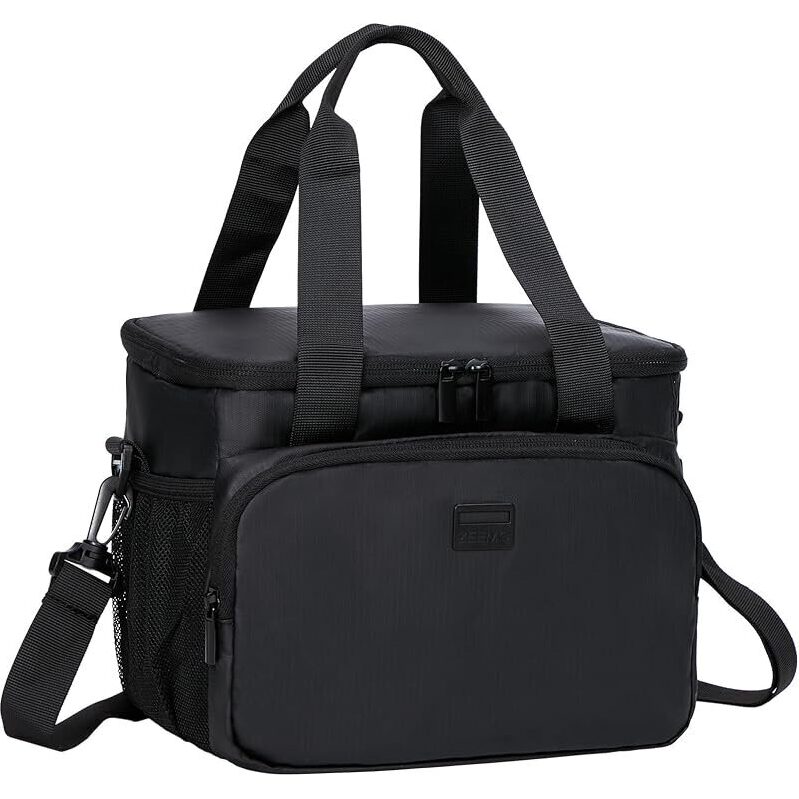 ZEEMO Insulated Lunch Bag: 9L Capacity with Adjustable Shoulder Strap