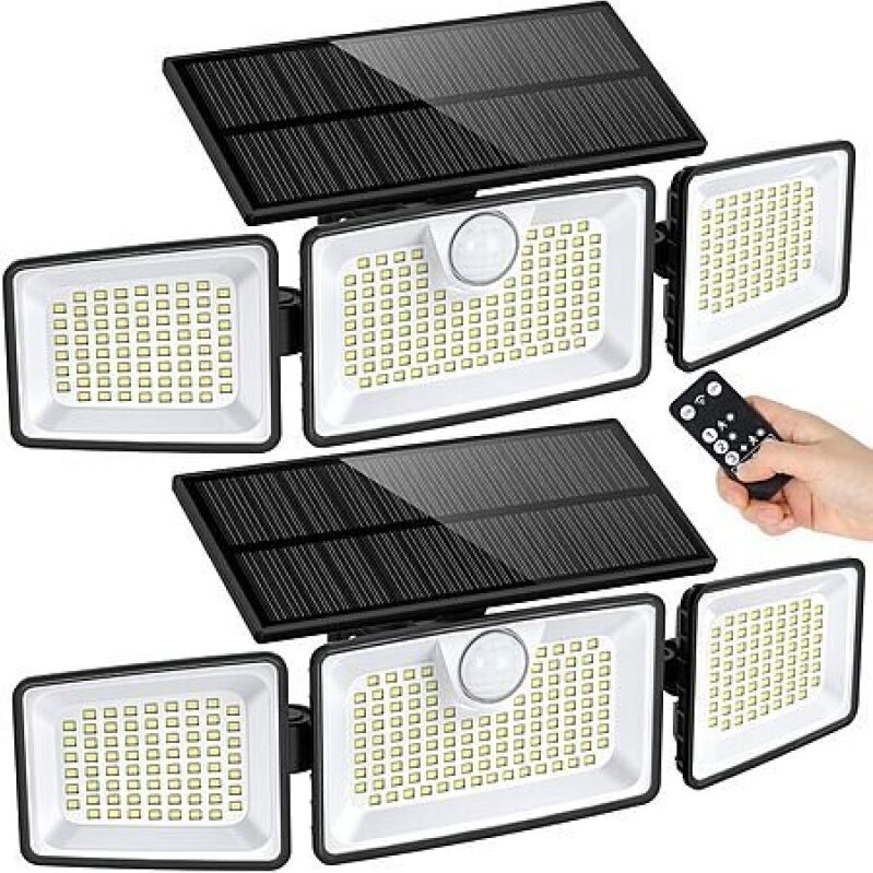 2-Pack daphino Outdoor Motion Sensor Waterproof Solar Lights - $12.35 ($6.17 each)
