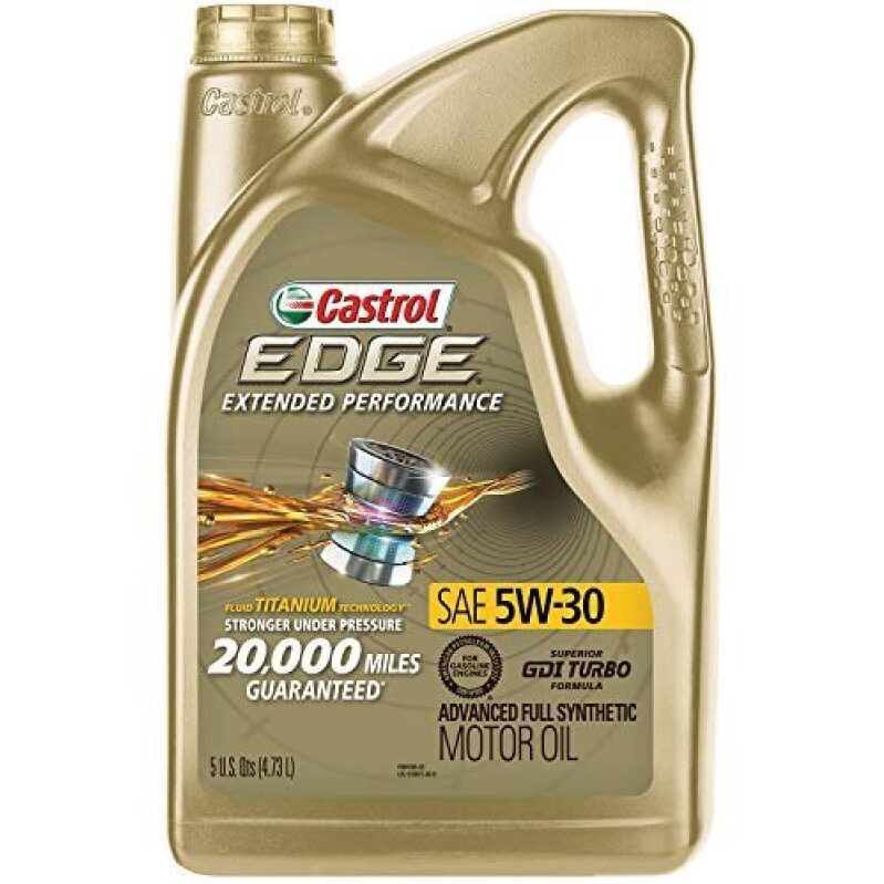 Castrol Edge Extended Performance 5W-30 Synthetic Motor Oil, 5 Quarts - Premium Quality for Extended Performance