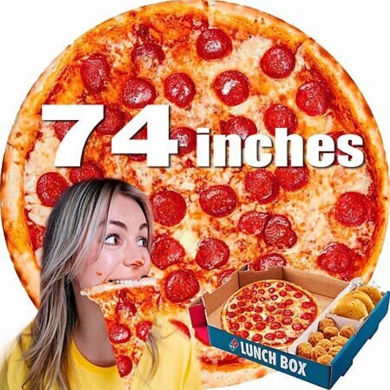 74in Pepperoni Pizza Blanket - Cozy Comfort at a Steal
