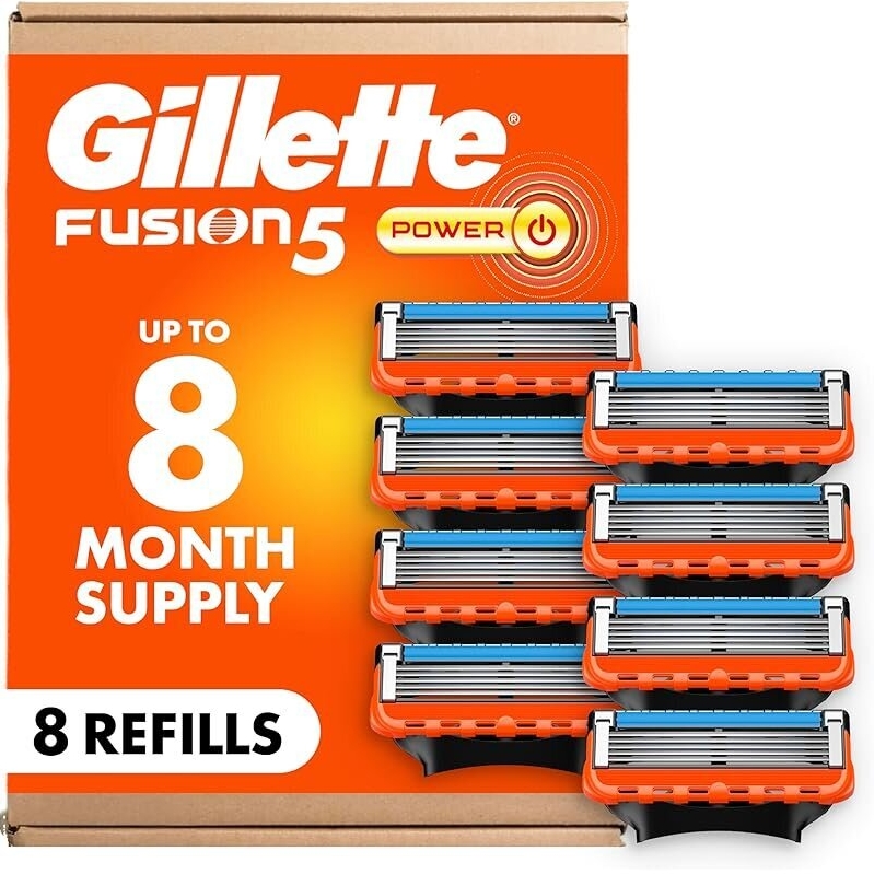 Gillette Fusion5 Power Razor Blade Refills - 8 Count