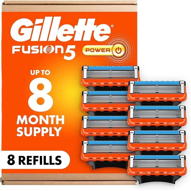Gillette Fusion5 Power Razor Blade Refills - 8 Count