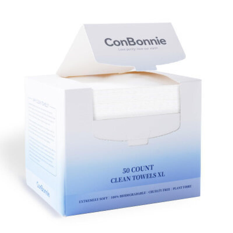 Eco-Friendly Disposable Face Wipes - 50 Count XL
