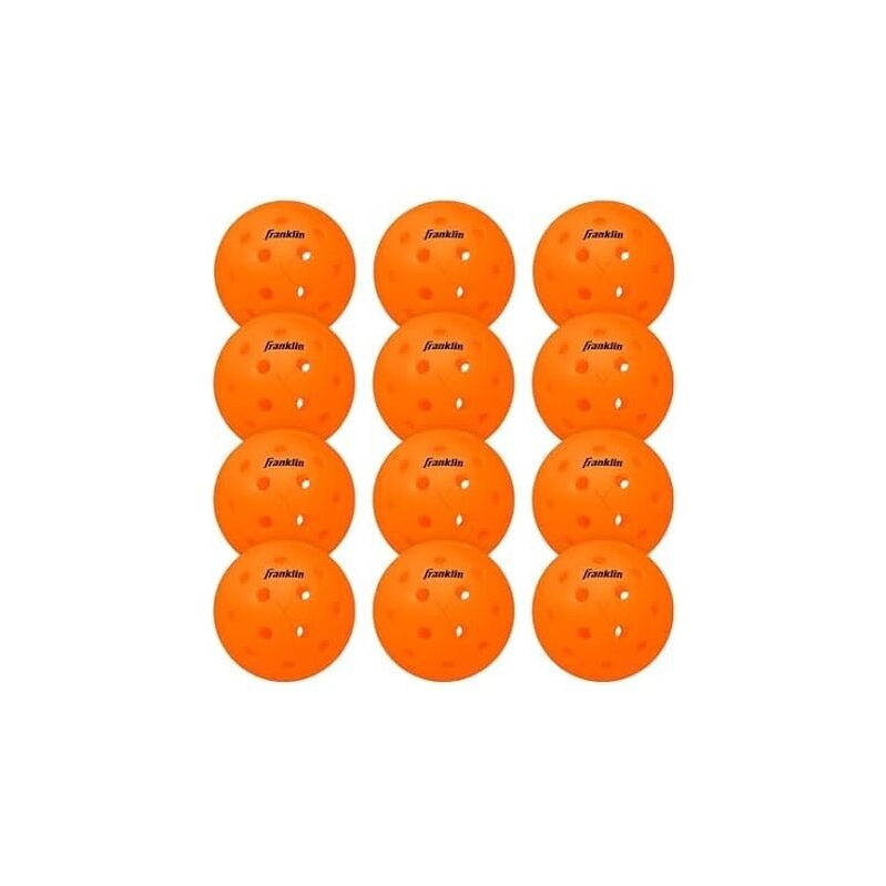 12 Pack Franklin Sports X-40 Outdoor Pickleballs - Premium Play Performance