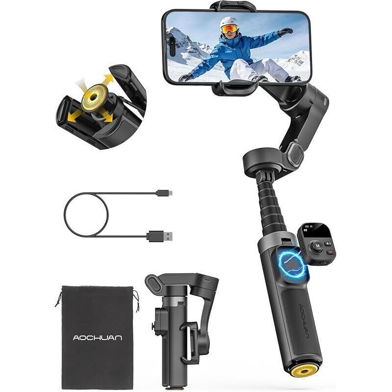 Aochuan X3 360 Gimbal Stabilizer for Smartphone - Ultimate Smooth Tracking