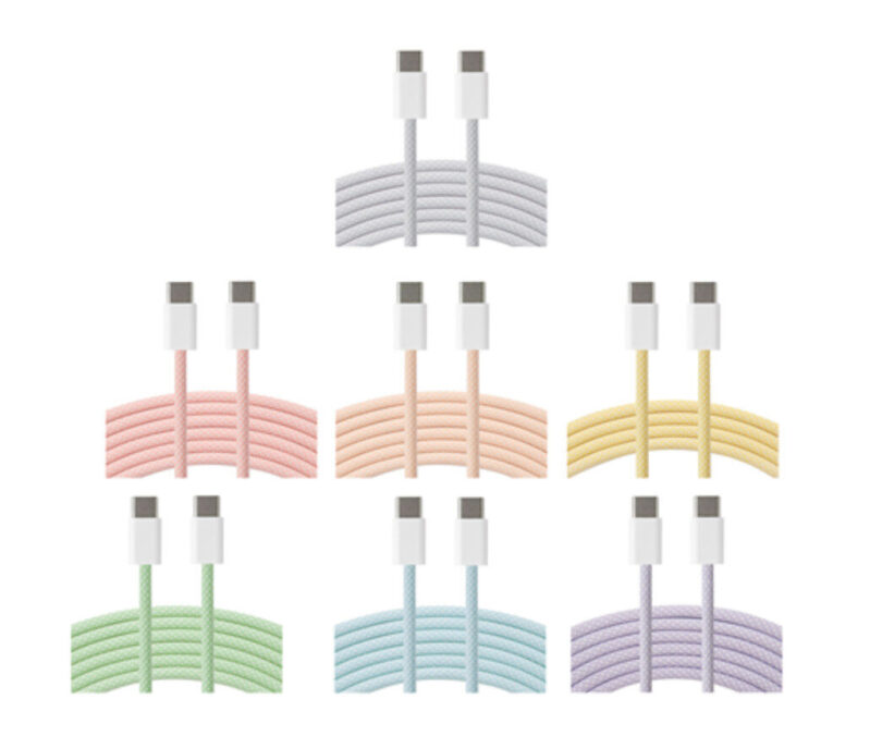 Apple Genuine 1M USB-C Braided Charging Cable - Multi-Color Options