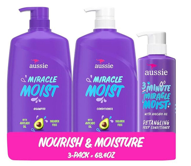 Aussie 3-Piece Hair Care Set - Deep Moisture & Nourishment