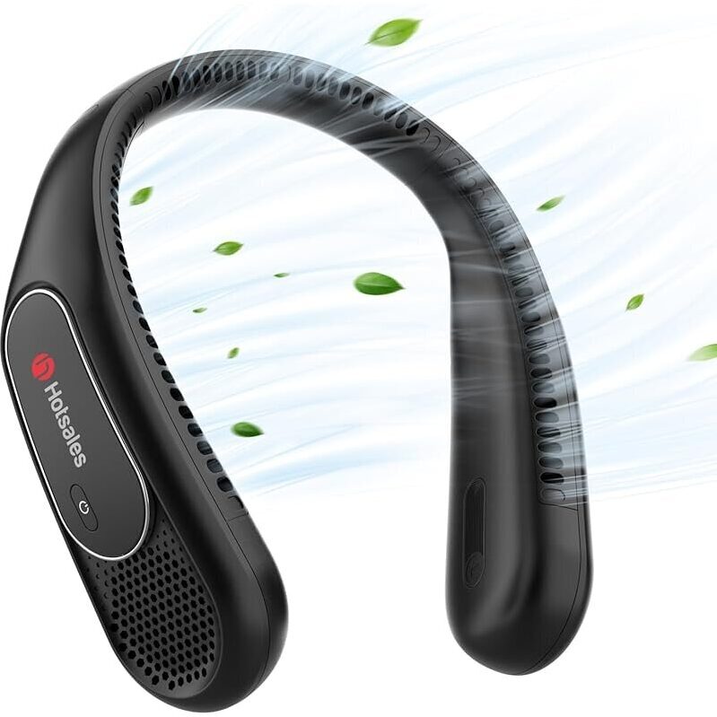 Hotsales Bladeless Neck Fan - 6000mAh, 360° Cooling, Wearable