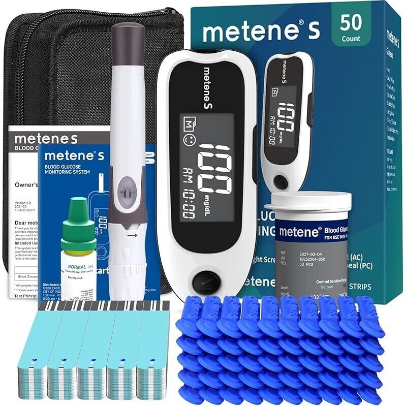 Metene S Blood Glucose Monitor Kit: Comprehensive Diabetes Management Solution