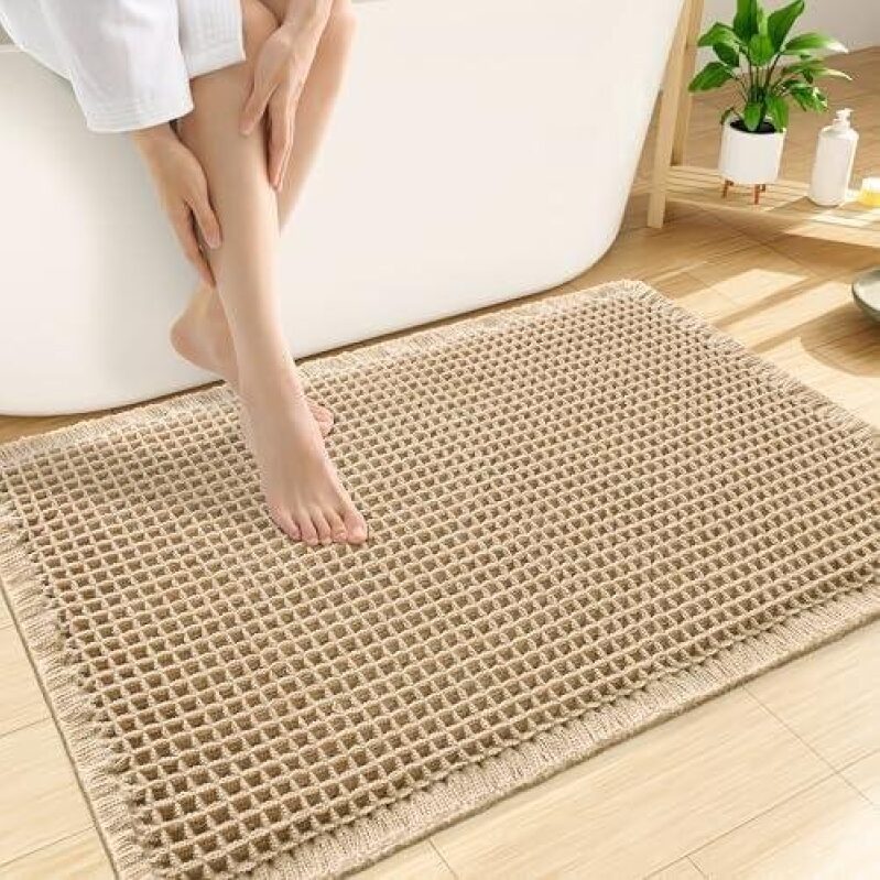 Ultra-Absorbant Waffle Bath Mat - 61% Off
