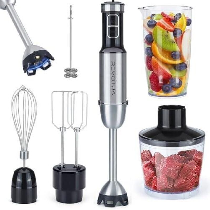 6-in-1 Hand-Held Immersion Blender 52% OFF - Ultimate Kitchen Companion
