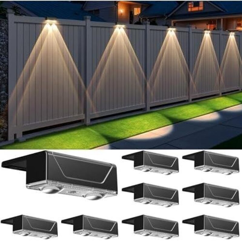 Solar Fence Lights - 64% Off
