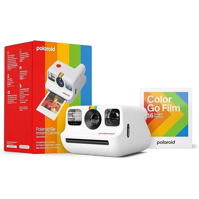 Polaroid Go Generation 2 Mini Instant Camera + Film Bundle - Capture Moments Instantly