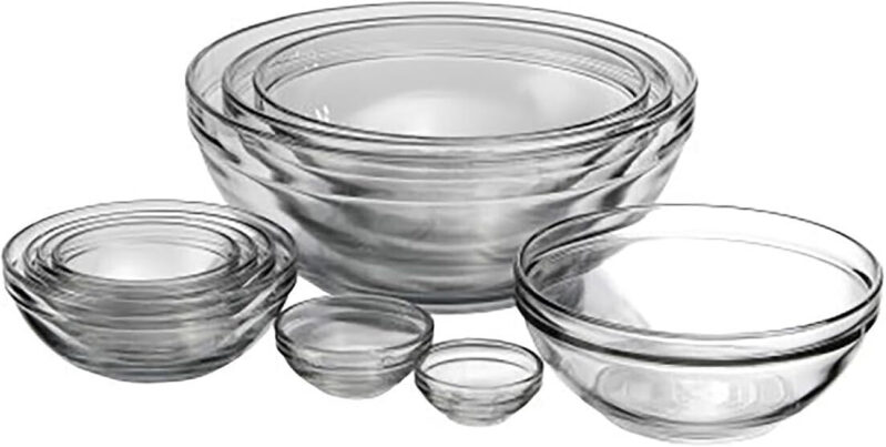 Anchor Hocking 10-Piece Glass Mixing Bowl Set - Prime Eligible