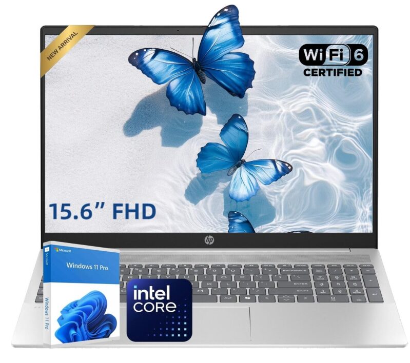 HP 15.6 Inch FHD Business Laptop - Dual-Core/16GB/512GB, Wi-Fi 6, Copilot AI, Win11 Pro (Office Included), $399.99