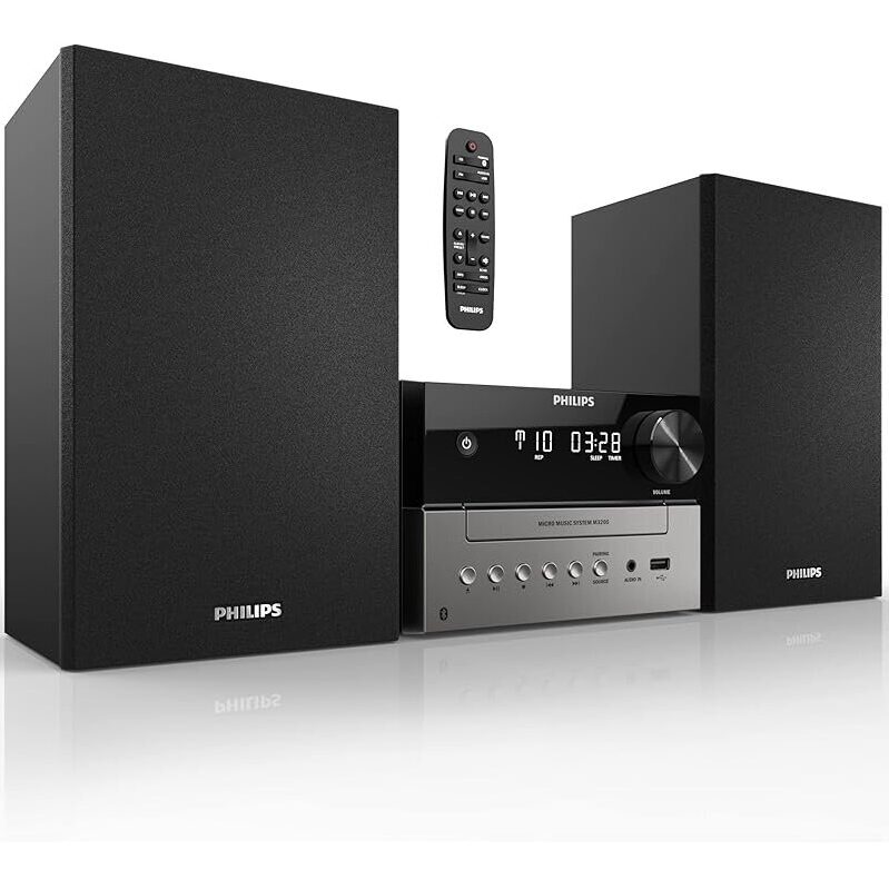Philips Bluetooth Stereo System with CD Player - Compact and Stylish Audio Solution
