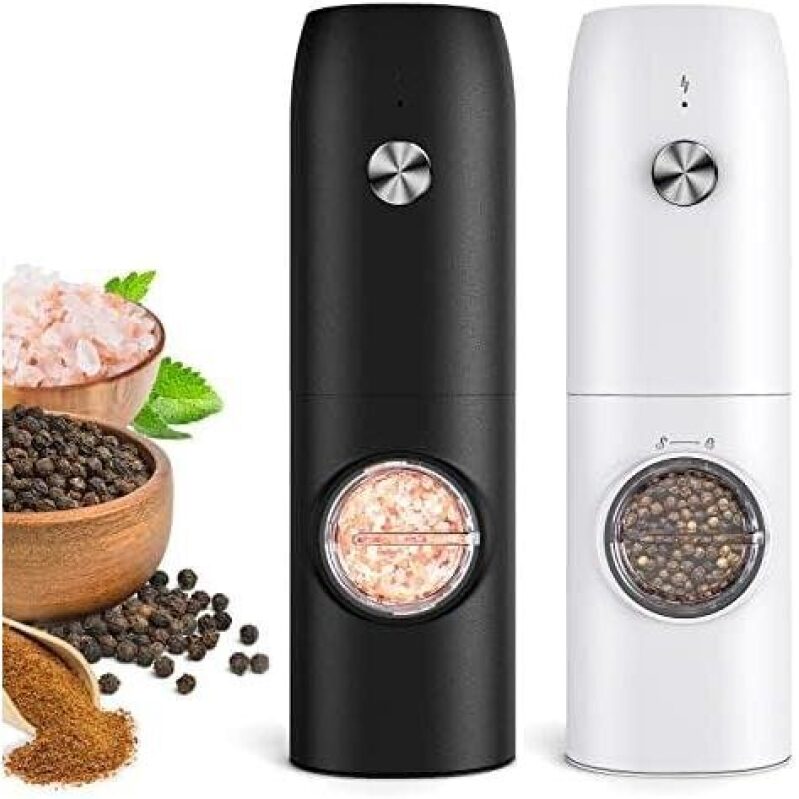 Electric Salt and Pepper Grinder Set - 59% OFF