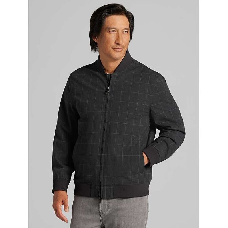 Kenneth Cole Stretch Bomber Jacket - Modern Fit & Comfort